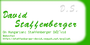 david staffenberger business card